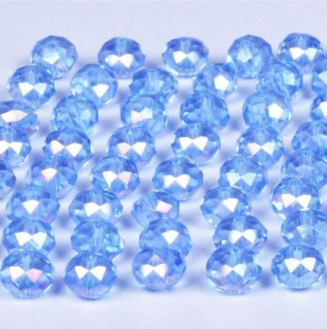 4 6 8mm Austria Spacer Rondelle Crystal Beads Beads for Needlework Women Diy Accessories Pearls Loose Facet Glass Beads