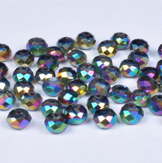 4 6 8mm Austria Spacer Rondelle Crystal Beads Beads for Needlework Women Diy Accessories Pearls Loose Facet Glass Beads