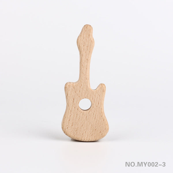 TYRY.HU Wooden Teethers Animal Shape Baby Teether Beads Toy BPA FREE Natural Safe Food Grade Baby Shower Gift DIY Jewelry Making
