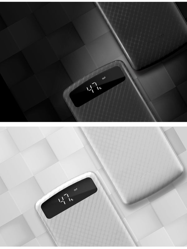 20000mAh power bank  with LED digital display SCUD external battery dual USB highspeed fast charge slim portable powerbank 2.1A