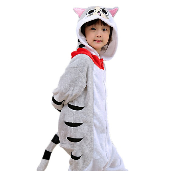 Children's Pajamas for Boys Girls Unicorn Pajamas Flannel Kids Pijamas Set Animal Kids Sleepwear Winter Boys Gilrs Onesies 4-12