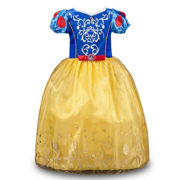 PaMaBa Elegant Princess Dress for Girls Rapunzel Cinderella Cosplay Costume Children's Party Dress-up Snow White Kids Ball Gown