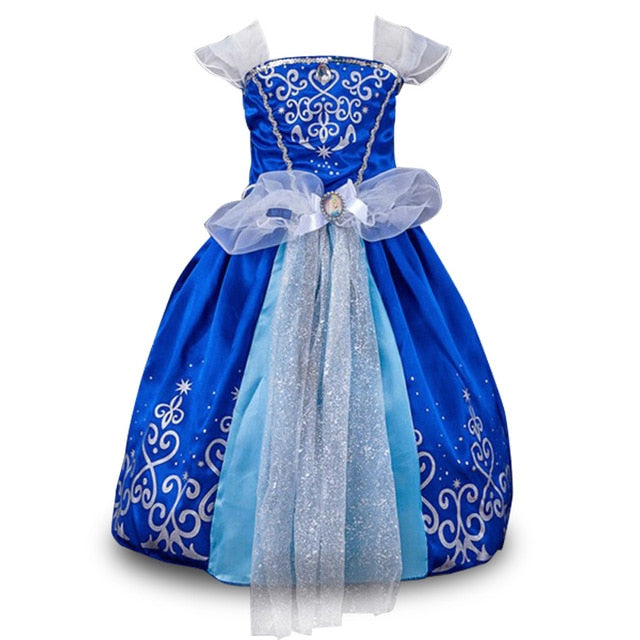 PaMaBa Elegant Princess Dress for Girls Rapunzel Cinderella Cosplay Costume Children's Party Dress-up Snow White Kids Ball Gown