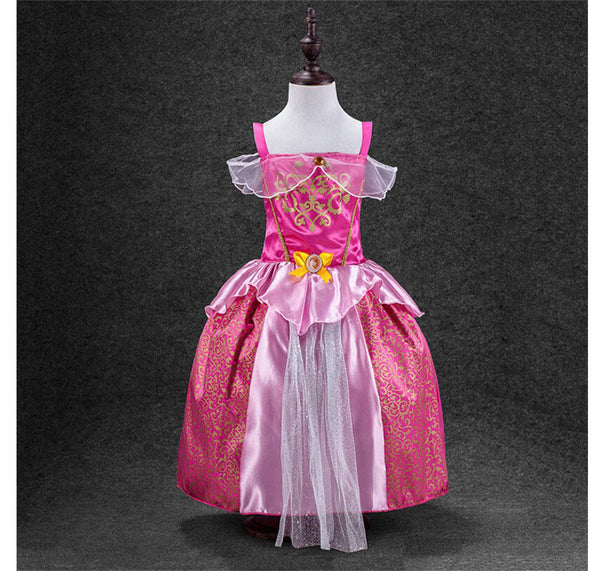 PaMaBa Elegant Princess Dress for Girls Rapunzel Cinderella Cosplay Costume Children's Party Dress-up Snow White Kids Ball Gown