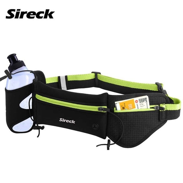 Sireck Running Bag Men Women Running Waist Bag Hydration Belt Waterproof Sport Gym Fitness Trail Run Bag Sports Accessories