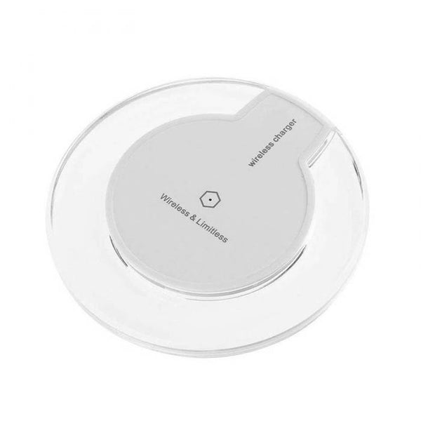 Qi Ultra Slim Wireless Charger Crystal Clear Charging Pad LED Lighting for Samsung S7 S8 S8 Plus New Arrival