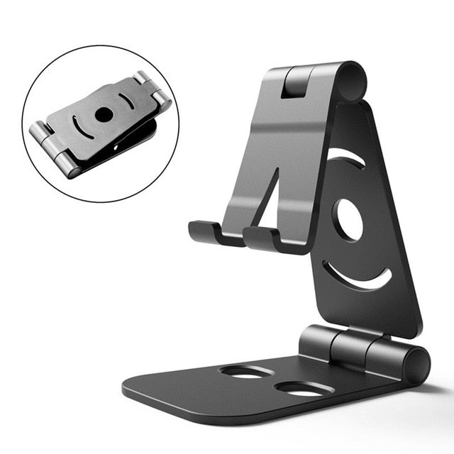 Mobile Phone Holder Bracket Mount Desk Stand Double Folding Portable For Tablet New Arrival