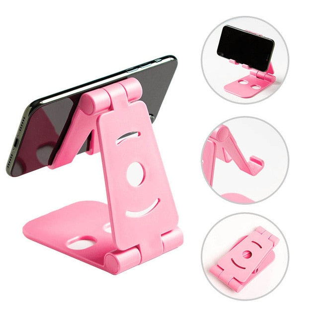 Mobile Phone Holder Bracket Mount Desk Stand Double Folding Portable For Tablet New Arrival