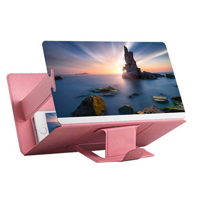 Universal Mobile Phone 3D Screen HD Video Amplifier Magnifying Glass Stand Bracket Holder EM88