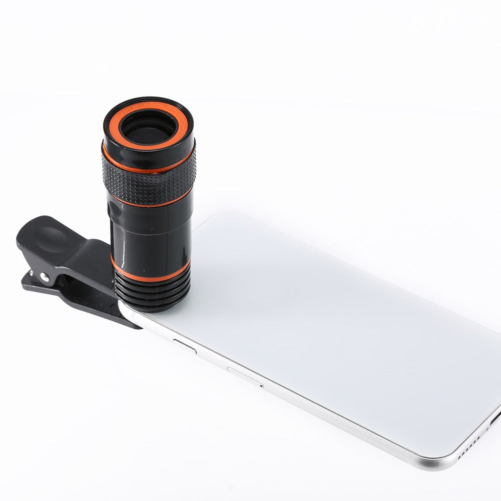 8x Zoom Optical Telescope Mobile Phone Camera Lens with Clip for iPhone Samsung HTC Huawei Sony EM88