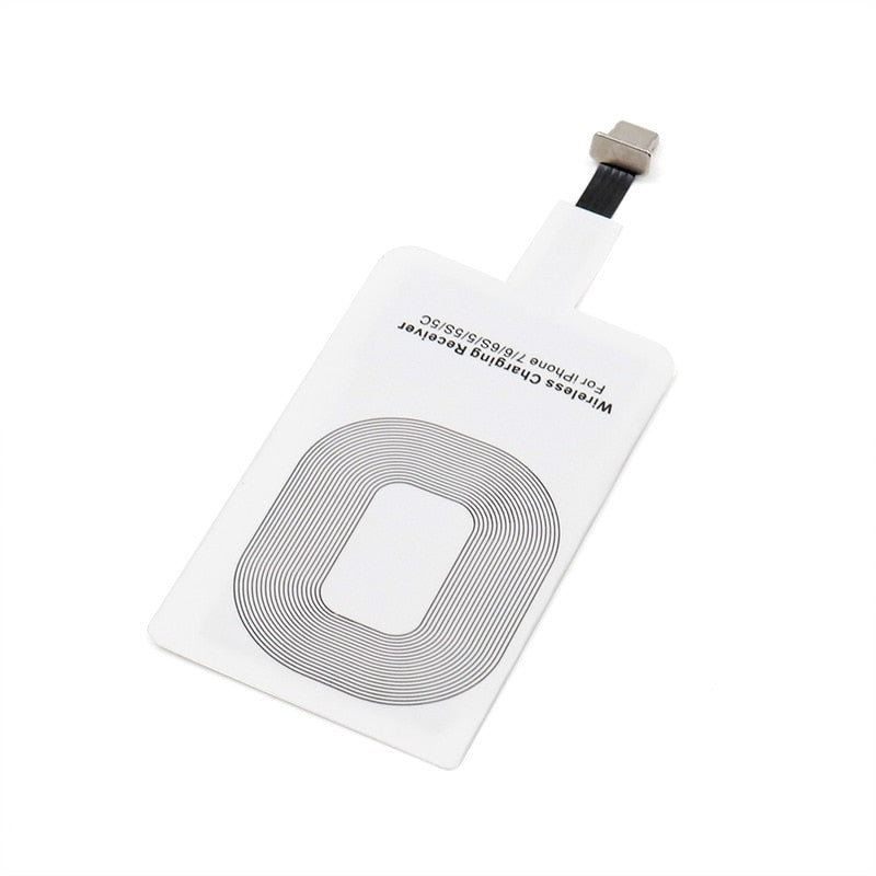 Universal Qi Wireless Charger Receiver Card Charger Adapter Pad Coil for iPhone/Type-C EM88