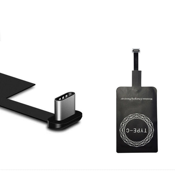 Universal Qi Wireless Charger Receiver Card Charger Adapter Pad Coil for iPhone/Type-C EM88