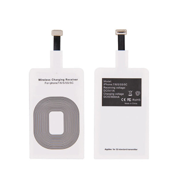 Universal Qi Wireless Charger Receiver Card Charger Adapter Pad Coil for iPhone/Type-C EM88