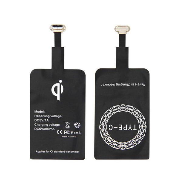 Universal Qi Wireless Charger Receiver Card Charger Adapter Pad Coil for iPhone/Type-C EM88
