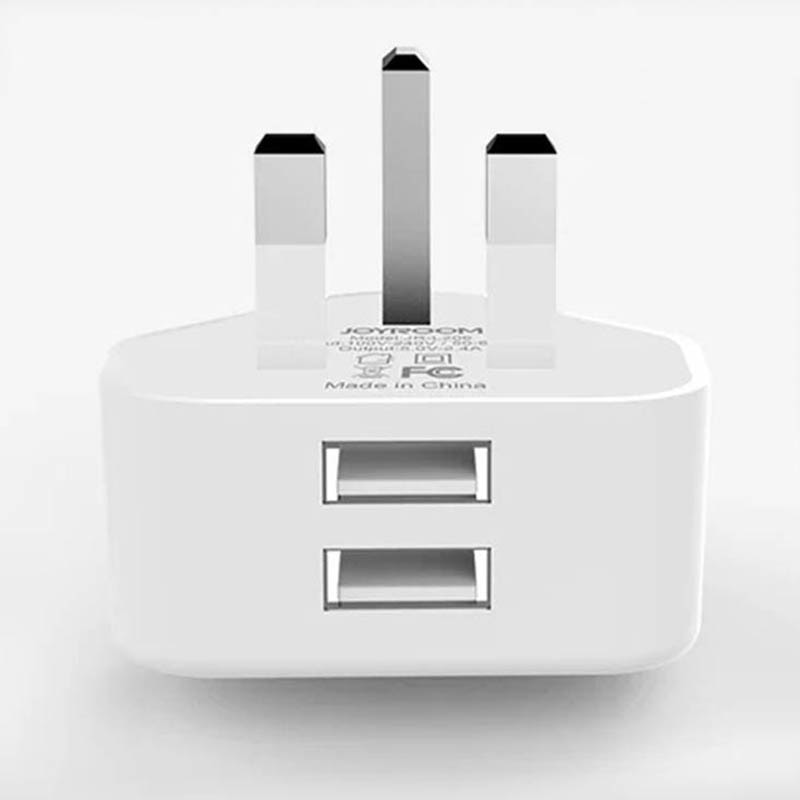 Wall Charger Adapter Dual USB UK 3 Pin Plug Travel Charging Durable For Mobile Phone EM88