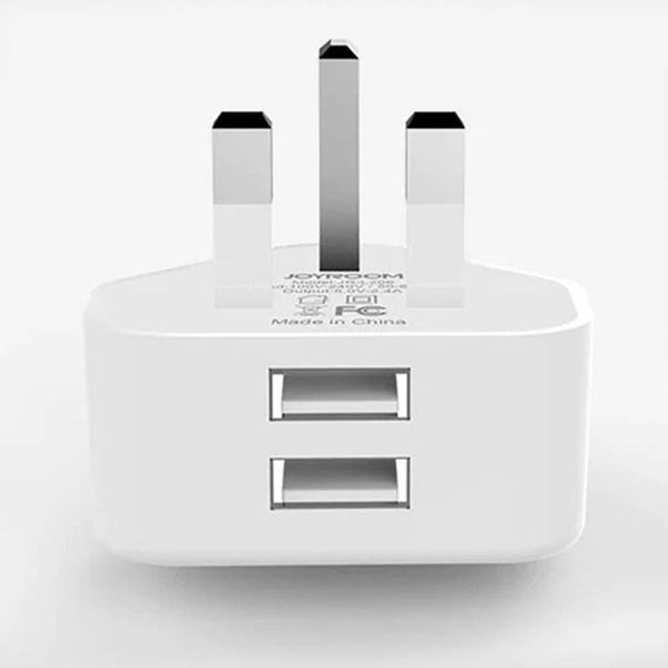 Wall Charger Adapter Dual USB UK 3 Pin Plug Travel Charging Durable For Mobile Phone EM88