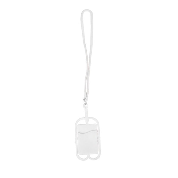 Detachable Silicone Lanyard Cell Phone Case Holder Neck Strap With ID Card Slot