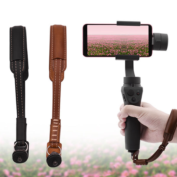 Protection Safety Adjustable PU Leather Hand Grip Durable Lanyard Wrist Strap Handheld Gimbal Accessories For OSMO Mobile 2