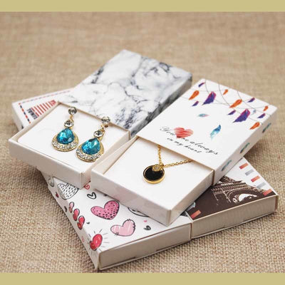 Dreamcatcher printed gift box Diy handmade love wedding  favor box UK/USA country signal gift package box 12pcs +12pc inner card