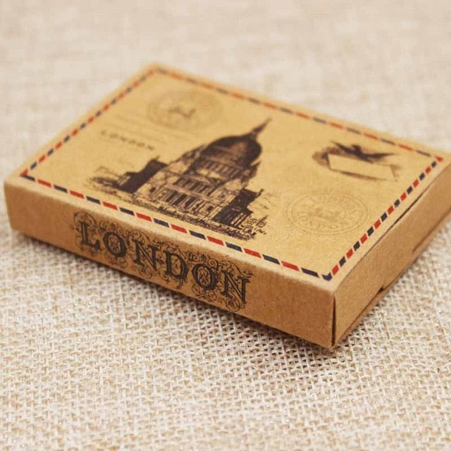 Dreamcatcher printed gift box Diy handmade love wedding  favor box UK/USA country signal gift package box 12pcs +12pc inner card