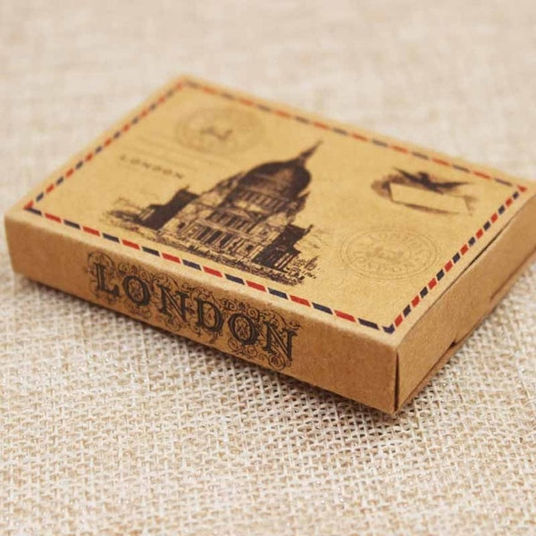 Dreamcatcher printed gift box Diy handmade love wedding  favor box UK/USA country signal gift package box 12pcs +12pc inner card