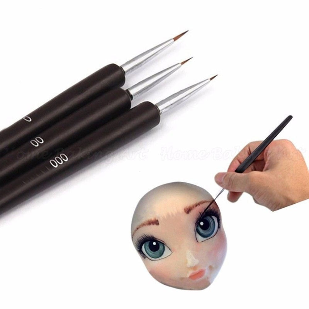 3pcs/set face mold Cake decorating tools cake brush fondant tools pen tools Icing Cupcake Sugarcraft dessert pastry Tools