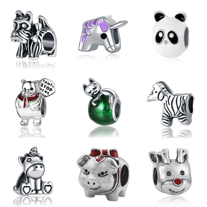 fit pandora unicorn beads jewelry bijoux bracciale bisuteria french bead silver perfumes mujer originales bracelet charms