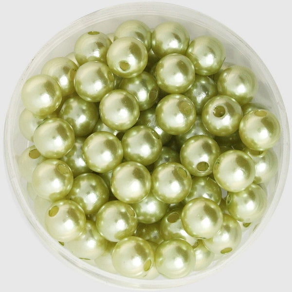 4 6 8 10mm ABS Imitation Pearl Beads DIY Big Hole Beads Wholesale Plastic Ball Round Loose Beads For Jewelry Making
