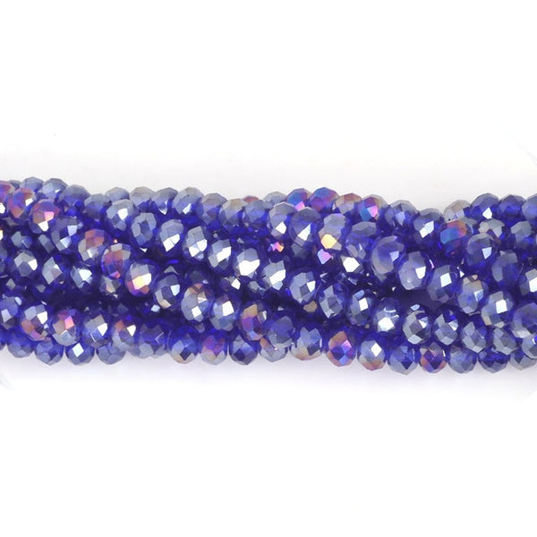 145Pcs/Lot Mix 23Colors Rondelle Faceted Beads 4mm Glass Czech Crystal Beads For Jewelry Making Loose Spacer Beads Wholesale