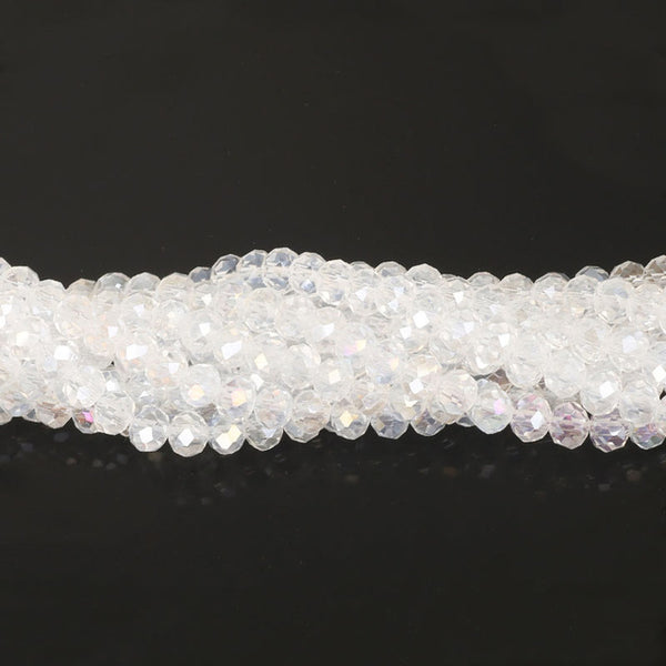 145Pcs/Lot Mix 23Colors Rondelle Faceted Beads 4mm Glass Czech Crystal Beads For Jewelry Making Loose Spacer Beads Wholesale