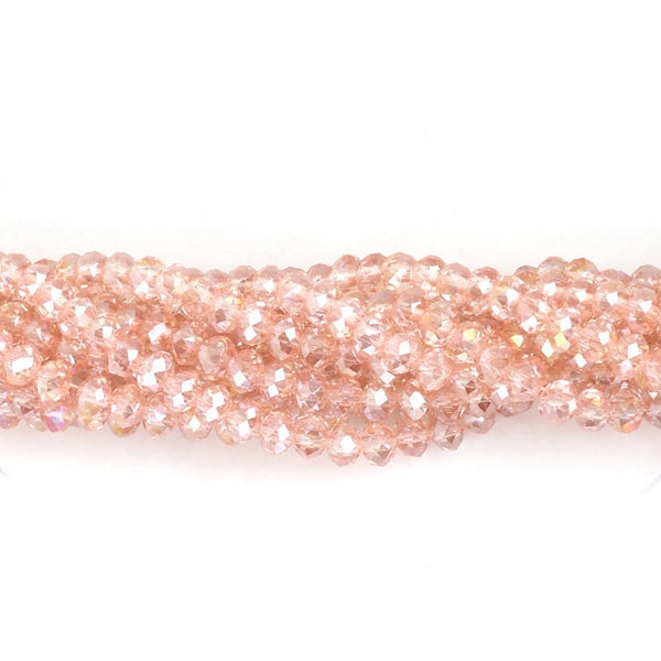 145Pcs/Lot Mix 23Colors Rondelle Faceted Beads 4mm Glass Czech Crystal Beads For Jewelry Making Loose Spacer Beads Wholesale