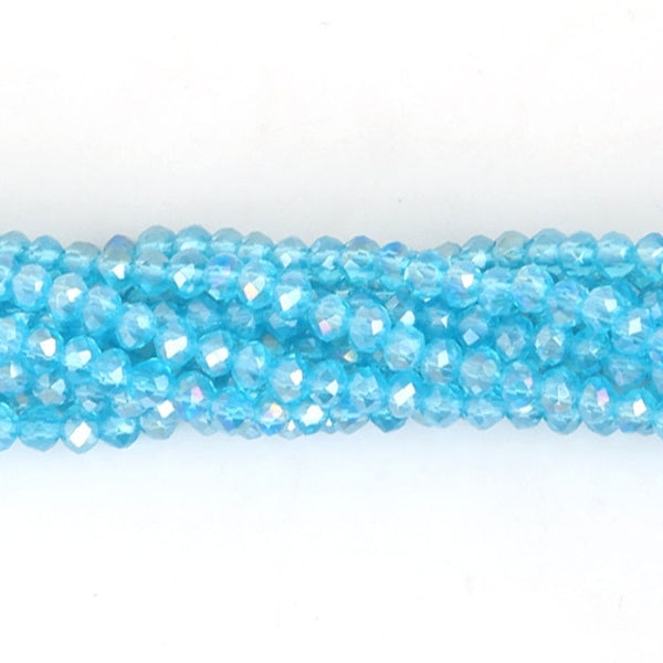 145Pcs/Lot Mix 23Colors Rondelle Faceted Beads 4mm Glass Czech Crystal Beads For Jewelry Making Loose Spacer Beads Wholesale