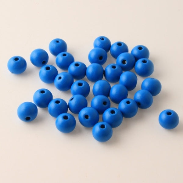 12mm 50pcs Mixed Color Wooden Spacer Beads For Jewelry Making DIY Bracelet Pick Color