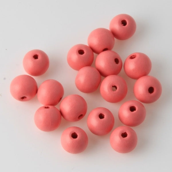 12mm 50pcs Mixed Color Wooden Spacer Beads For Jewelry Making DIY Bracelet Pick Color