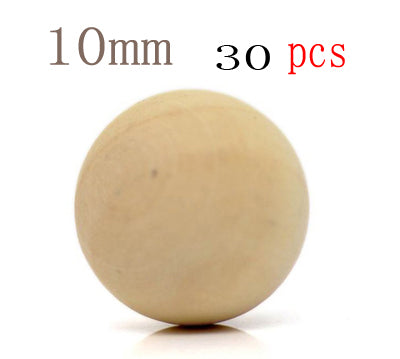 High Quantity Wood Bead Round Big Balls Wooden No Holes Different Sizes DIY Crafts For Jewelry Making Findings Accessories