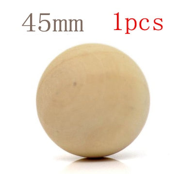 High Quantity Wood Bead Round Big Balls Wooden No Holes Different Sizes DIY Crafts For Jewelry Making Findings Accessories