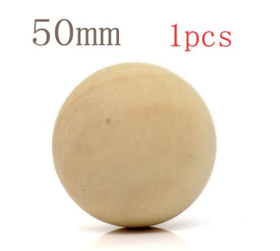 High Quantity Wood Bead Round Big Balls Wooden No Holes Different Sizes DIY Crafts For Jewelry Making Findings Accessories