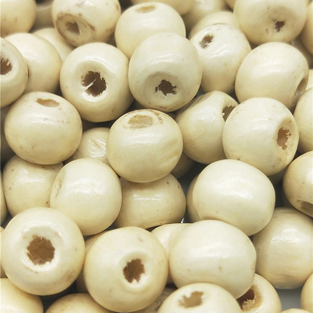 8MM 100pcs/lots Cheap DIY/Handmade Round Wood Ball Spacer Bead for for Jewelry Making Bracelet Necklace Accessories Wholesale