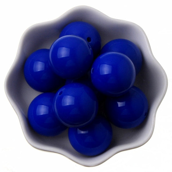 Chunky Bead Jewelry 6-20mm Acrylic Beads Bubblegum Solid Beads for Necklaces Jewelry Making