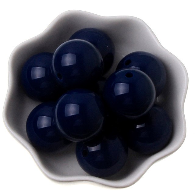 Chunky Bead Jewelry 6-20mm Acrylic Beads Bubblegum Solid Beads for Necklaces Jewelry Making