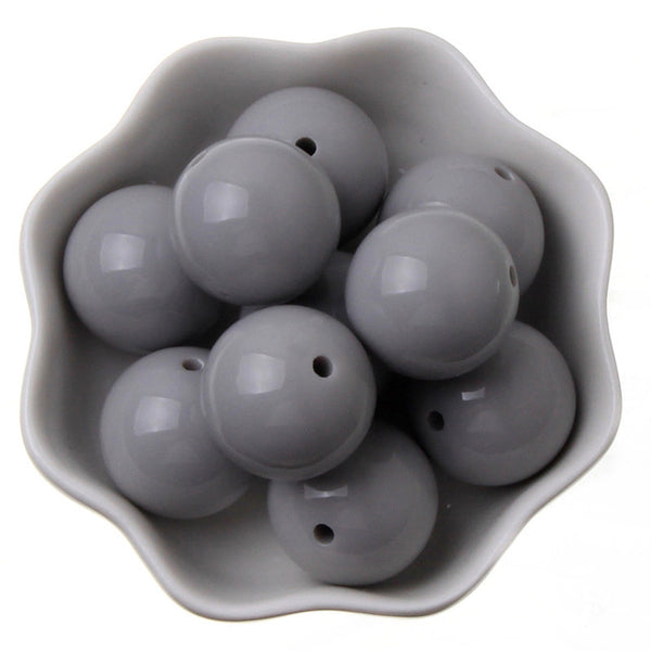 Chunky Bead Jewelry 6-20mm Acrylic Beads Bubblegum Solid Beads for Necklaces Jewelry Making