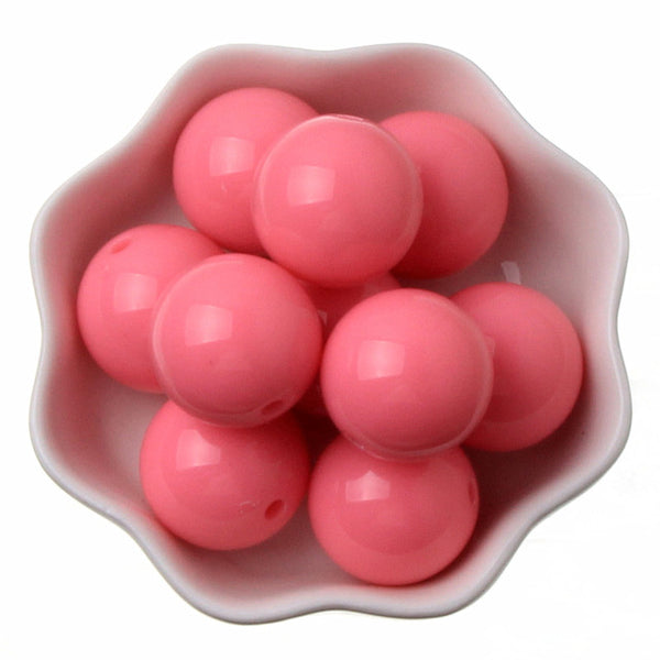 Chunky Bead Jewelry 6-20mm Acrylic Beads Bubblegum Solid Beads for Necklaces Jewelry Making
