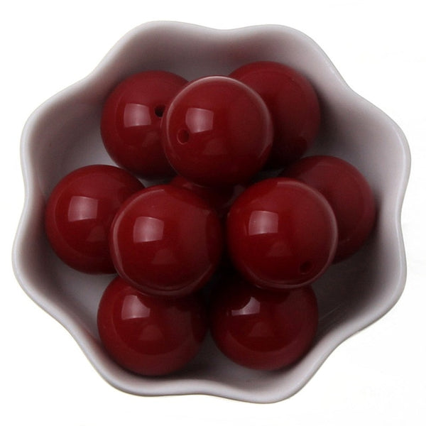 Chunky Bead Jewelry 6-20mm Acrylic Beads Bubblegum Solid Beads for Necklaces Jewelry Making
