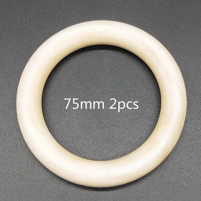 DIY 15-75mm Wooden Beads Cheap Connectors Circles Rings Beads Natural Wood Lead-Free Beads for Necklace Bracelet Jewelry Making