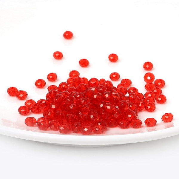 6/8/10/12mm Diy AB Color Loose Spacer Glass Beads Transparent Colors Rondelle Austria Faceted Crystal Beads For Jewelry Making