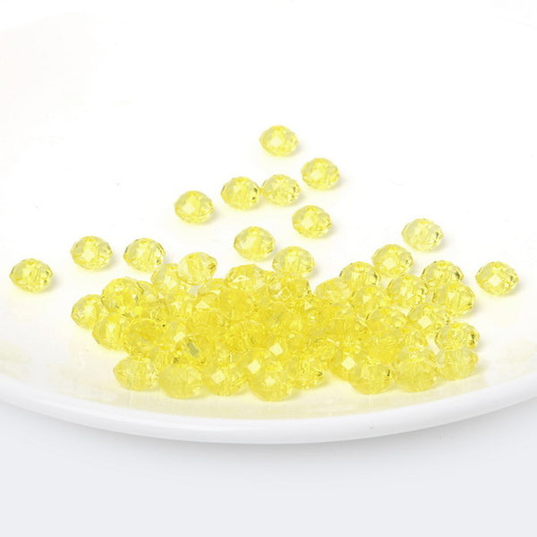 6/8/10/12mm Diy AB Color Loose Spacer Glass Beads Transparent Colors Rondelle Austria Faceted Crystal Beads For Jewelry Making