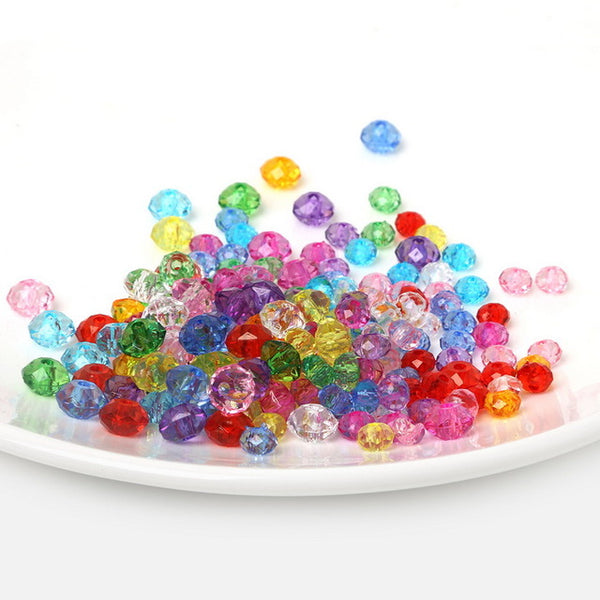 6/8/10/12mm Diy AB Color Loose Spacer Glass Beads Transparent Colors Rondelle Austria Faceted Crystal Beads For Jewelry Making