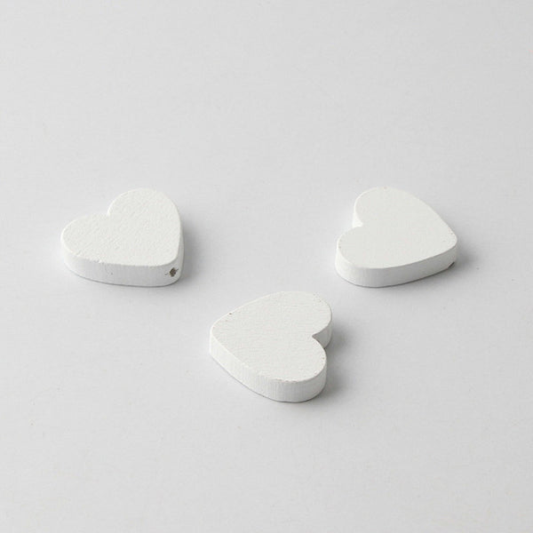 Natural Wooden Beads DIY 20x23mm Heart Shape Wooden Spacer Beads For Jewelry Making Pacifier Clip 30pcs/lot
