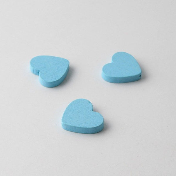 Natural Wooden Beads DIY 20x23mm Heart Shape Wooden Spacer Beads For Jewelry Making Pacifier Clip 30pcs/lot