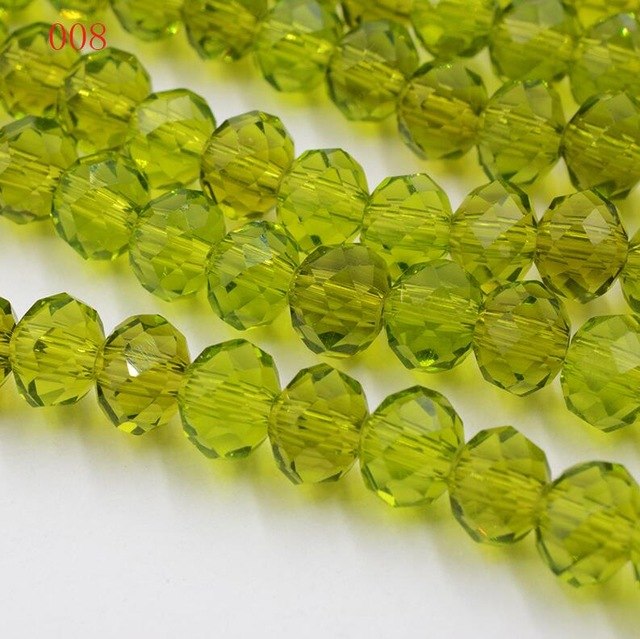 New!! 8MM 70pcs/lot Clear/Transparent Cut Faceted Glass Rondelle Stand Beads Strings Free Shipping Red/Purple/Pink/Blue